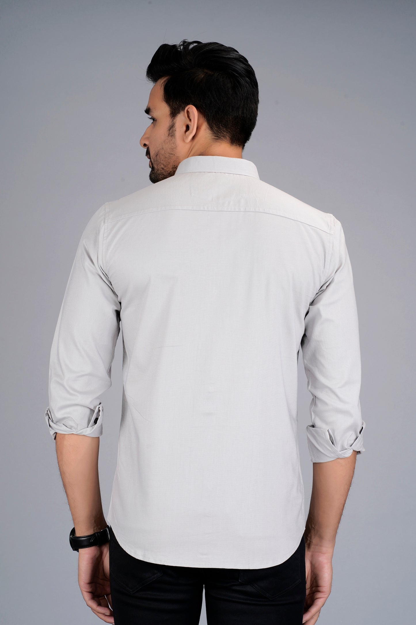 Satin Shirt With Jeans Combo