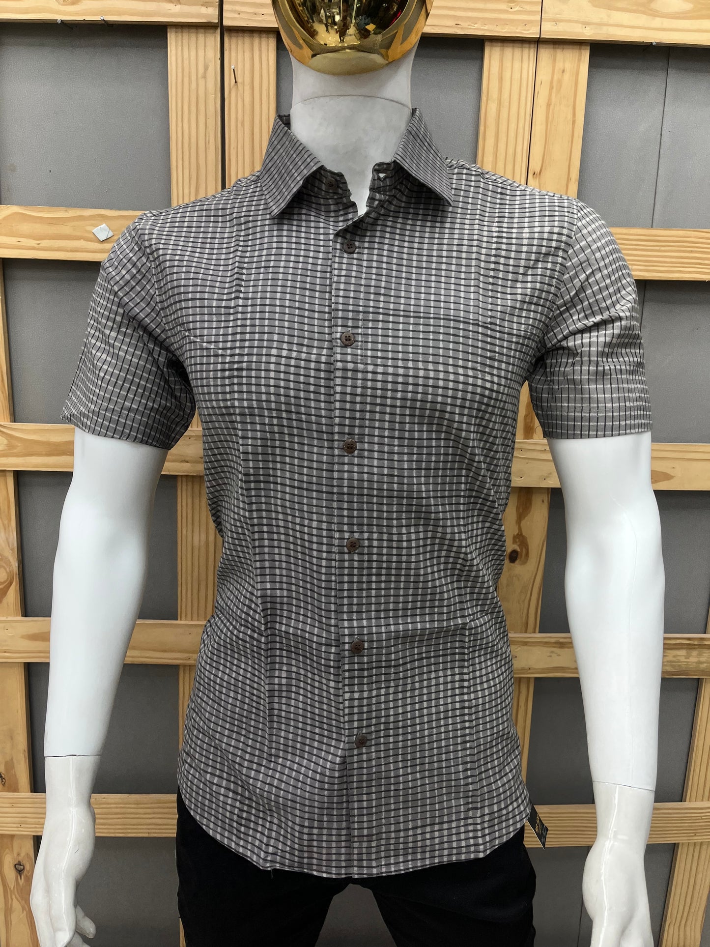 Indigo Half Sleeve Cotton Shirt