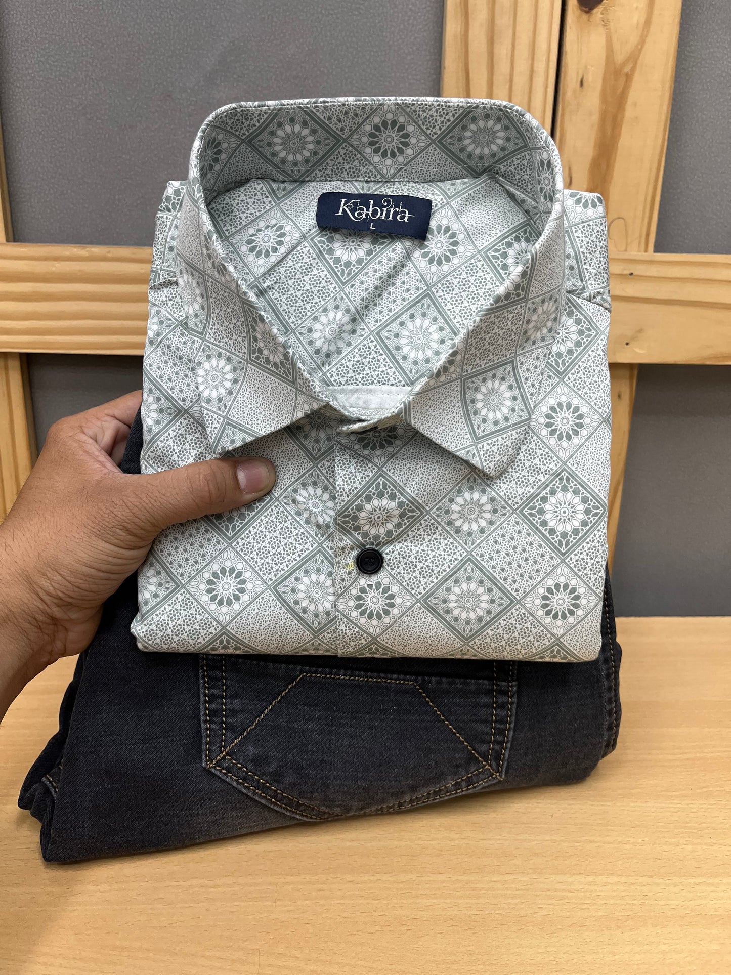 Printed Shirt With Jeans Combo