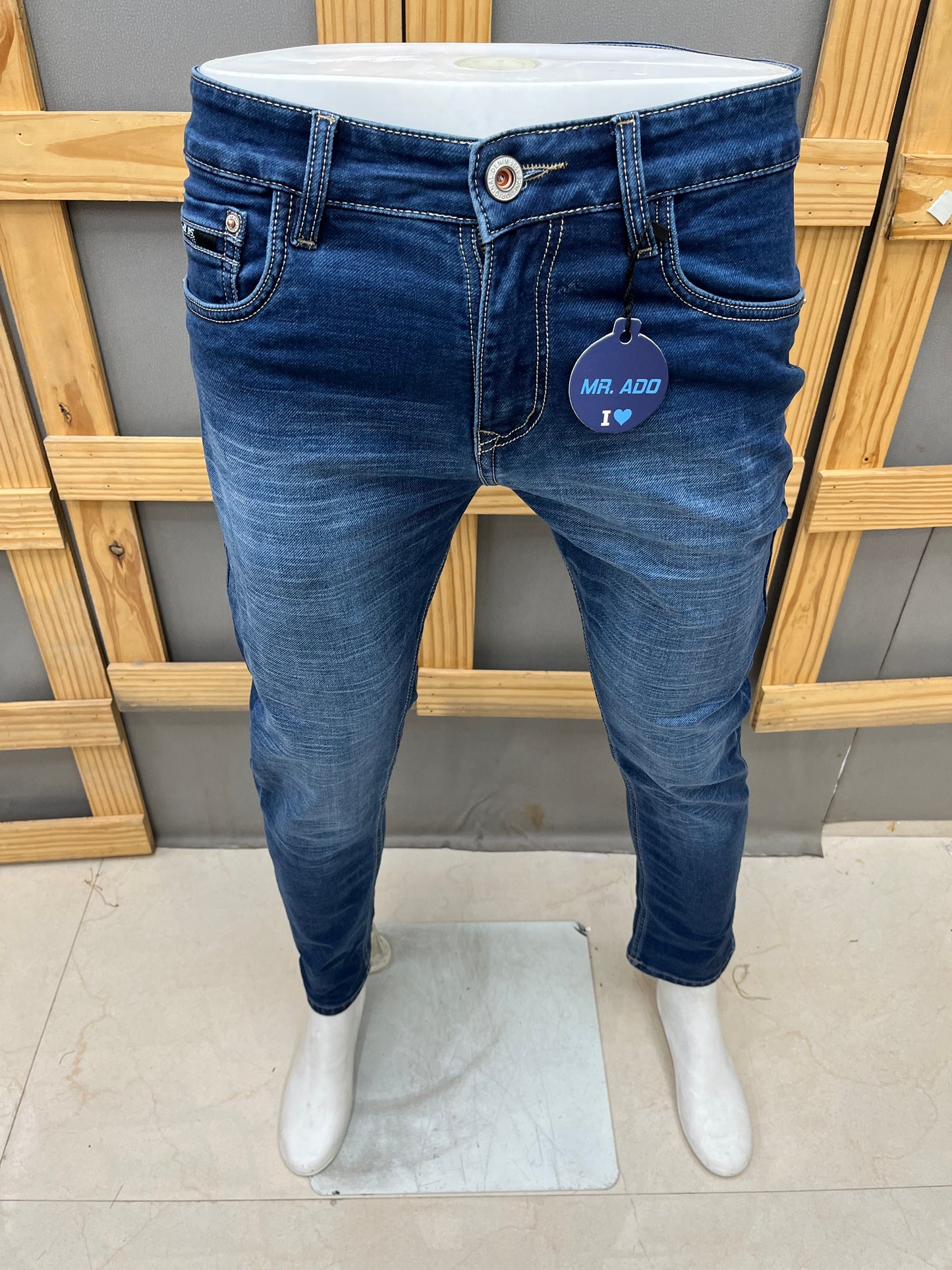 Lining Shirt With Jeans Combo