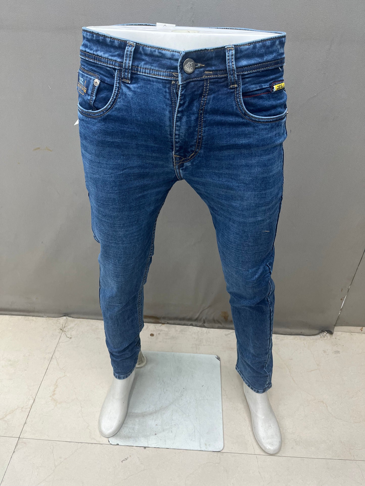 Tonal Checks Shirt With Jeans Combo