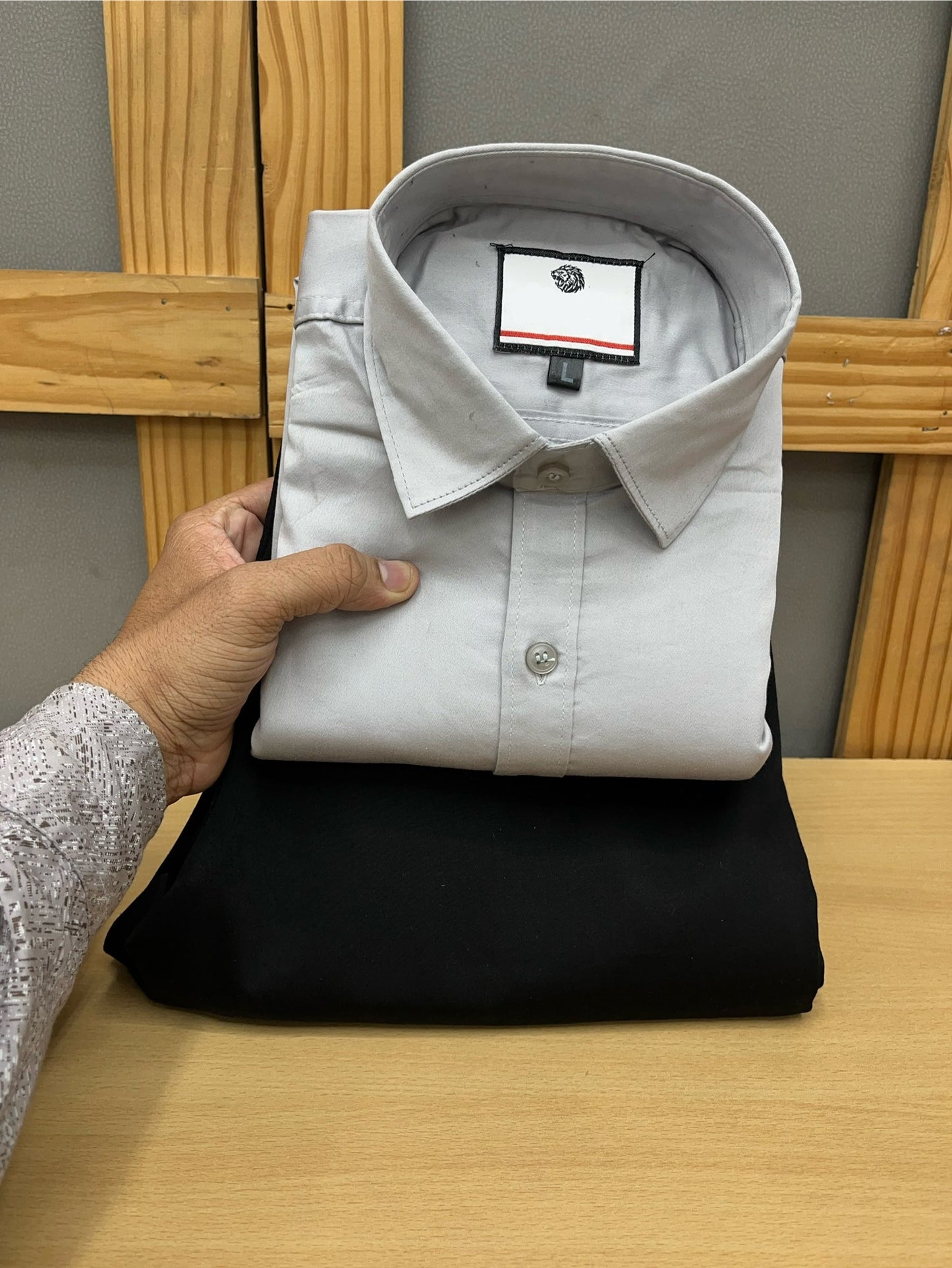 Satin Shirt With Cotton Pant Combo