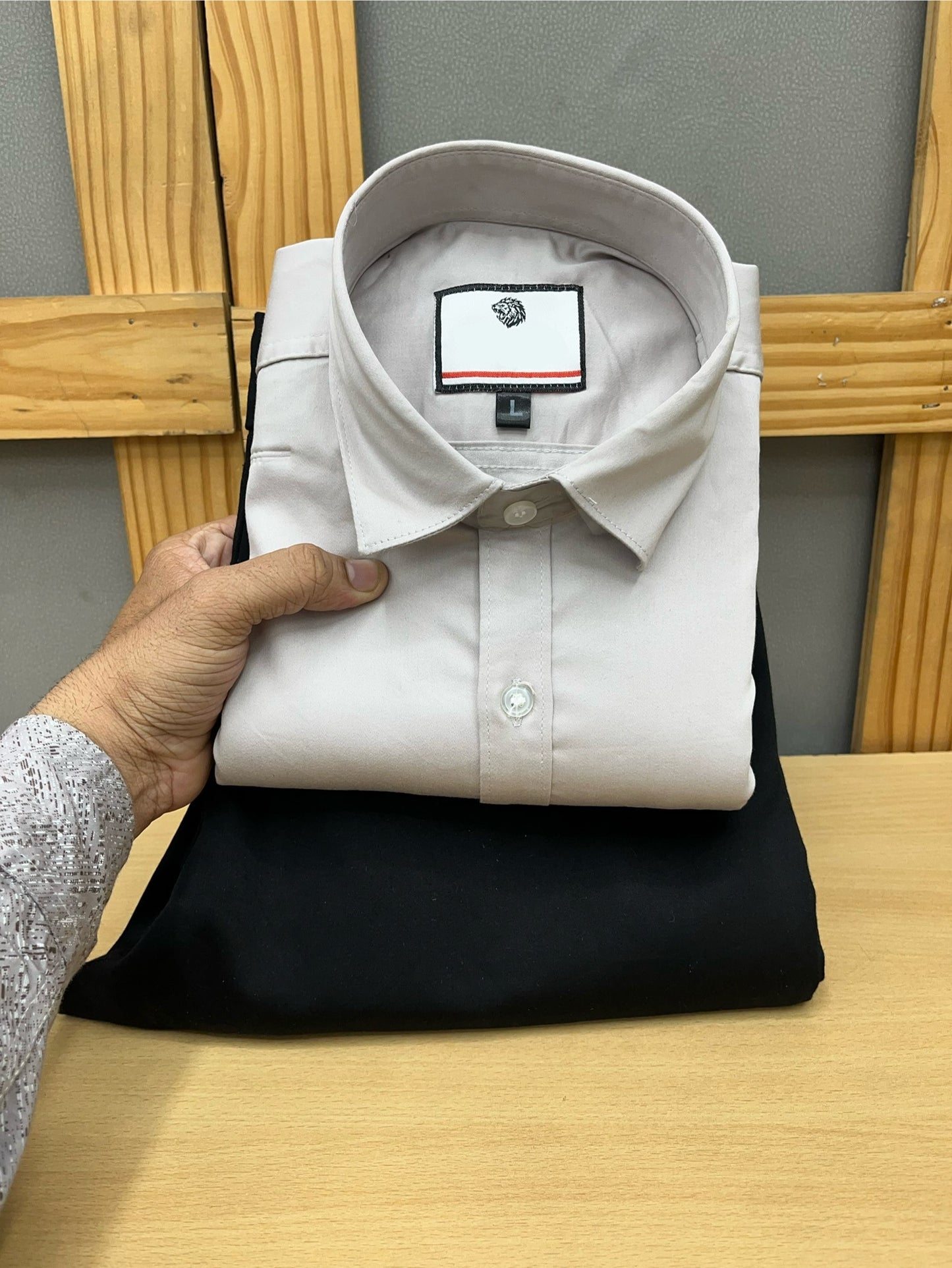 Satin Shirt With Cotton Pant Combo