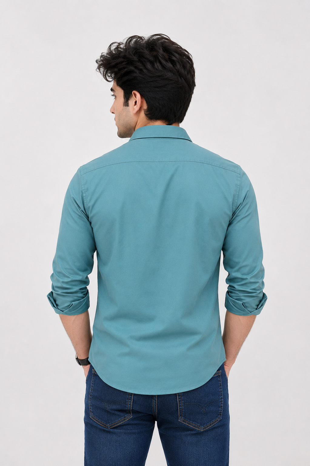 Classic Plain Satin Shirt for Men – Party & Office Wear