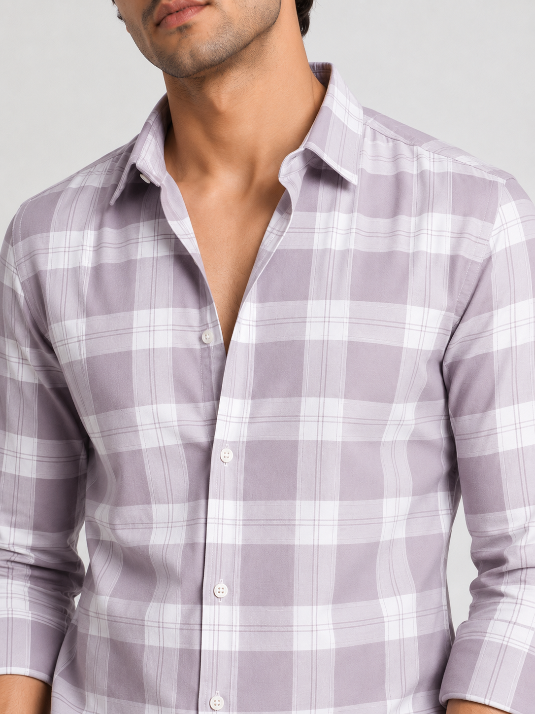 Checks Shirt With Jeans Combo