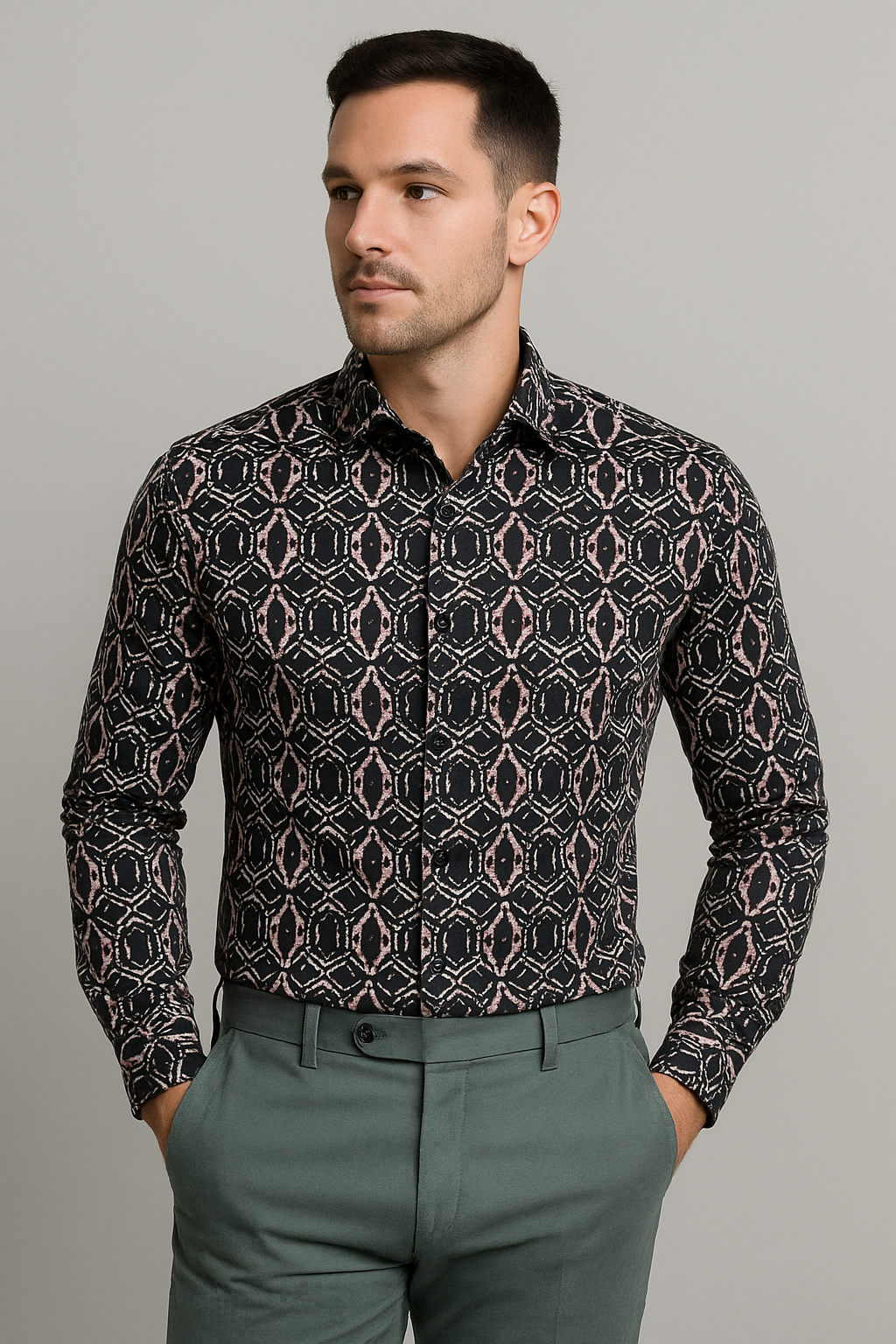 Printed Shirt With Cotton pant Combo