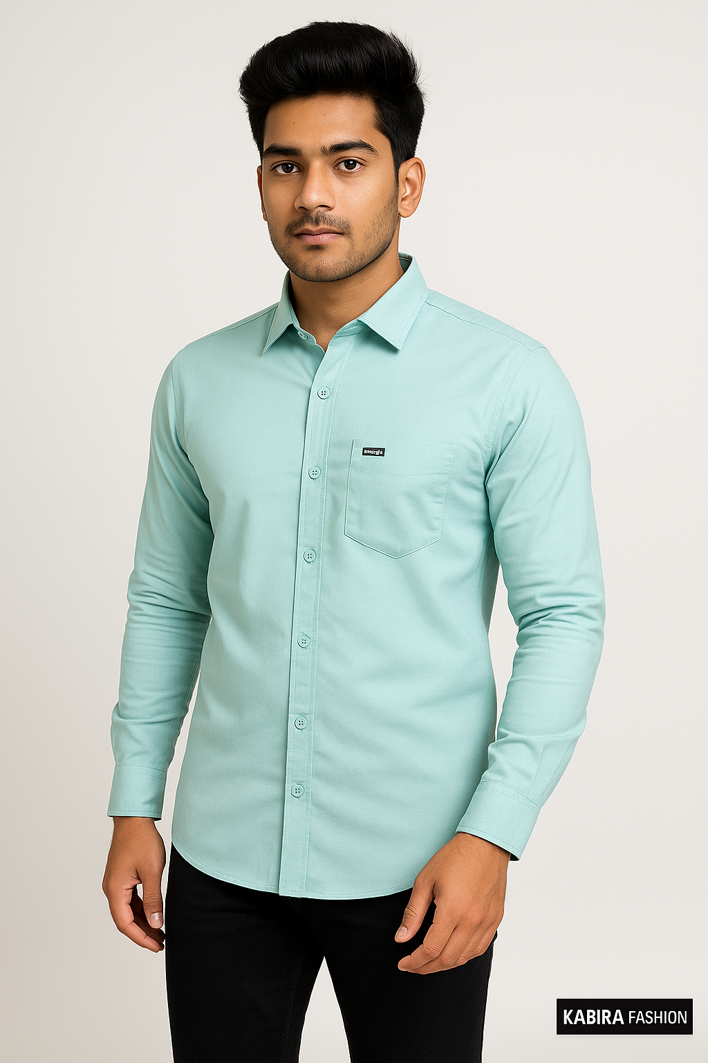 Satin Shirt With Jeans Combo