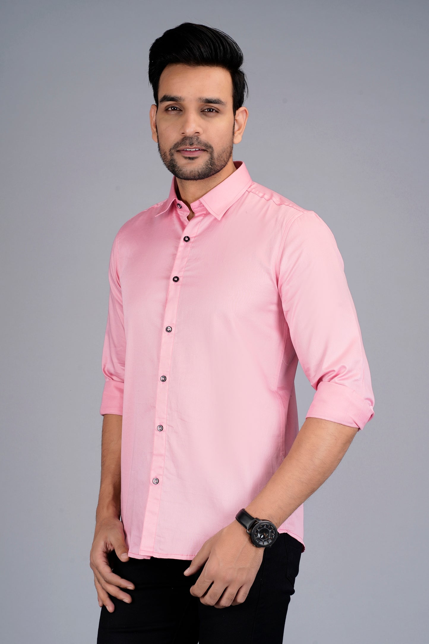 Satin Shirt With Jeans Combo