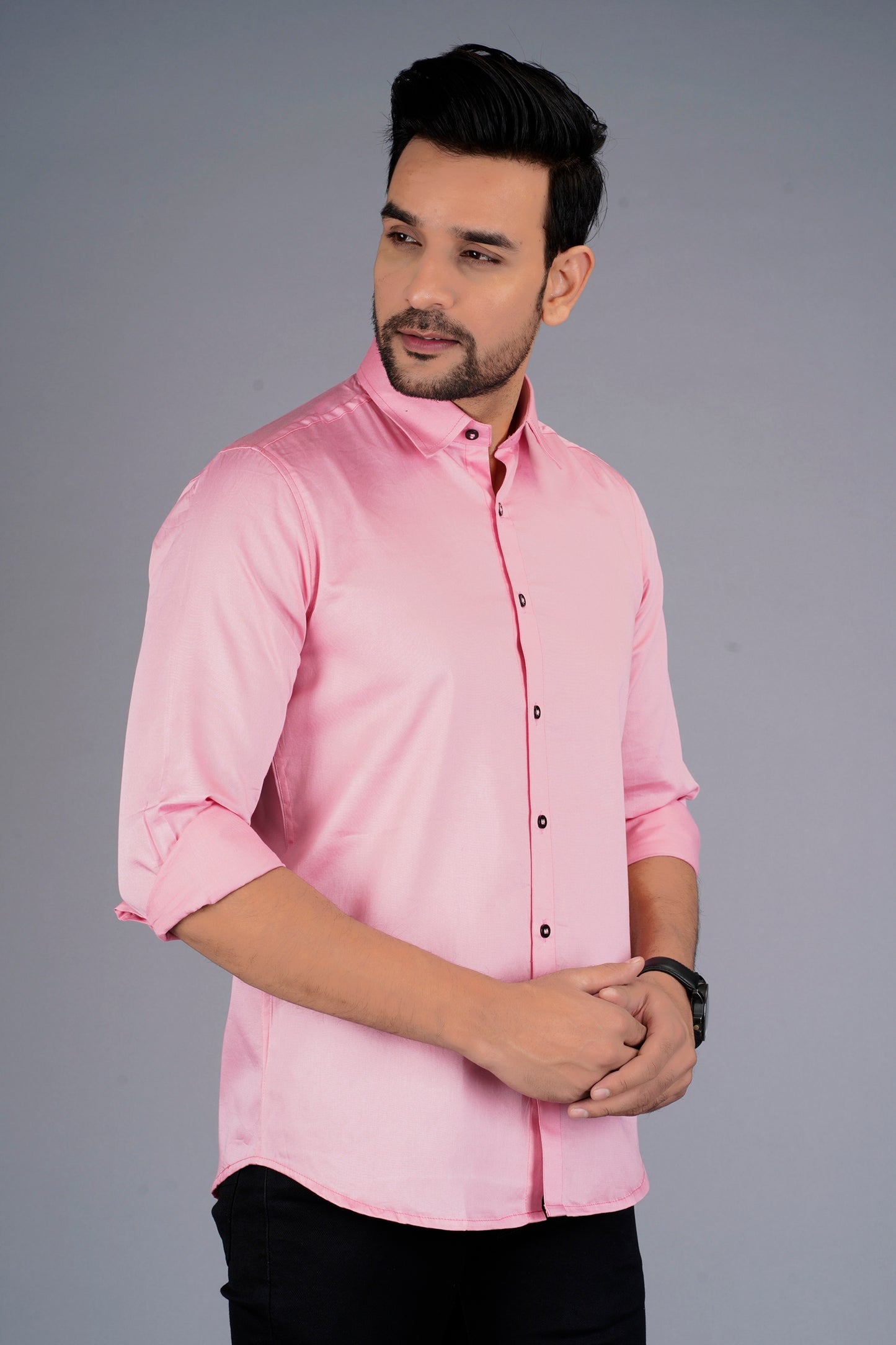 Satin Shirt With Jeans Combo