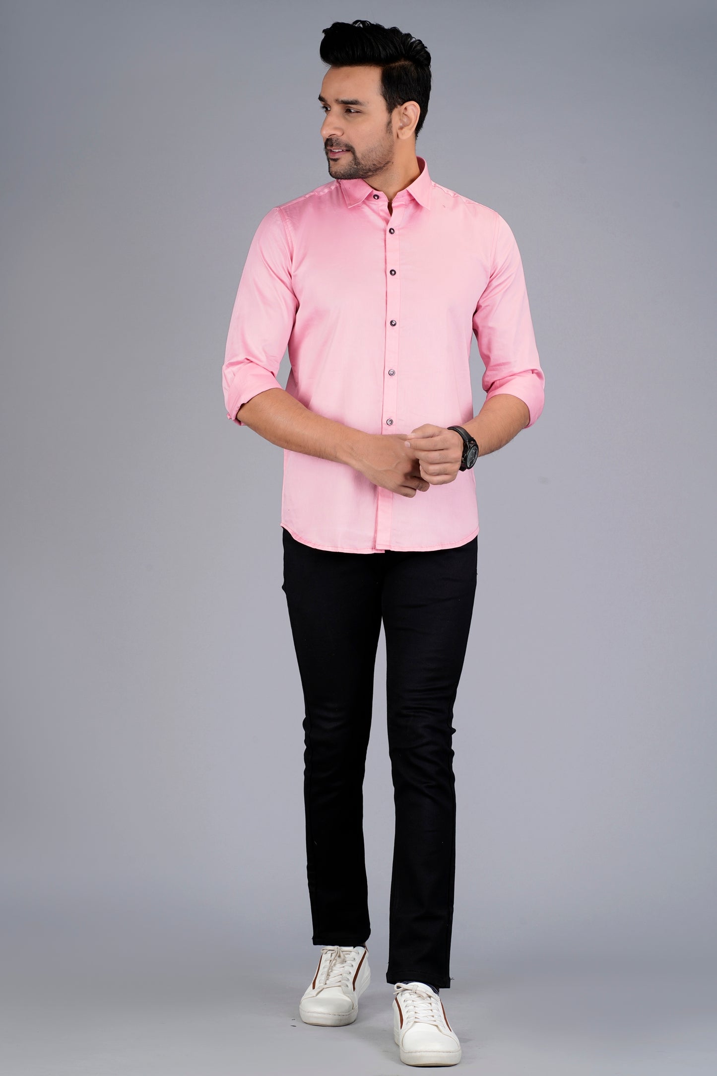 Satin Shirt With Jeans Combo