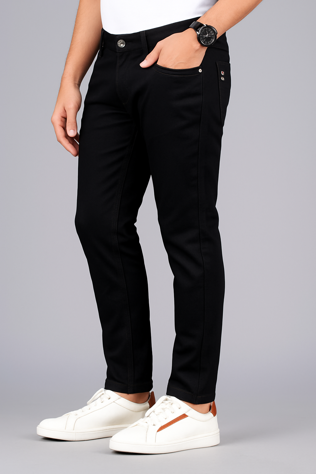 Premium Black  Cotton Trouser for Men
