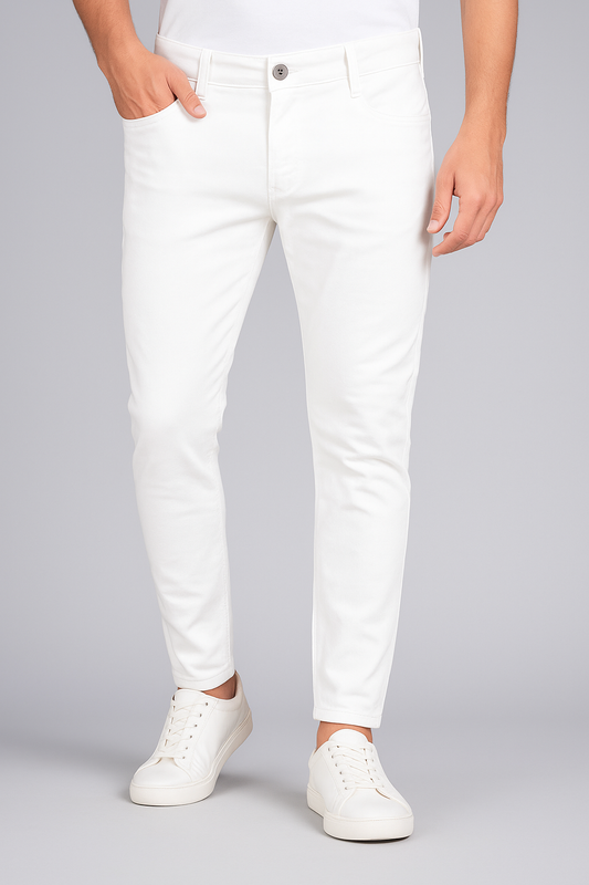 Premium white Cotton Trouser for Men