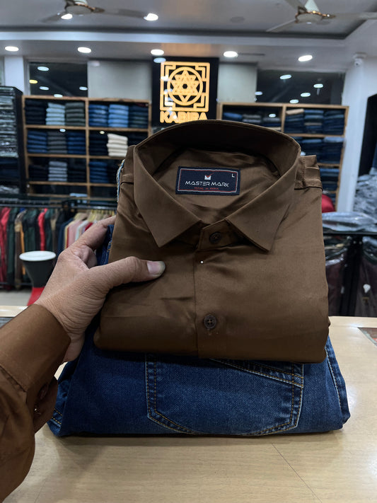 Plain Shirt With Jeans Combo