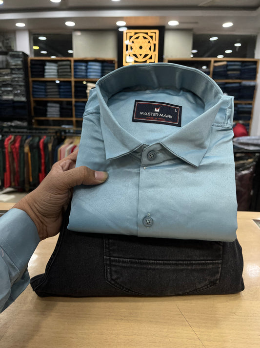 Plain Shirt With Jeans Combo