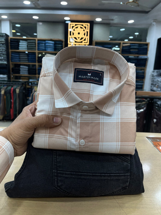 Checks Shirt With Jeans Combo