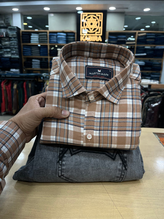 Checks Shirt With Jeans Combo