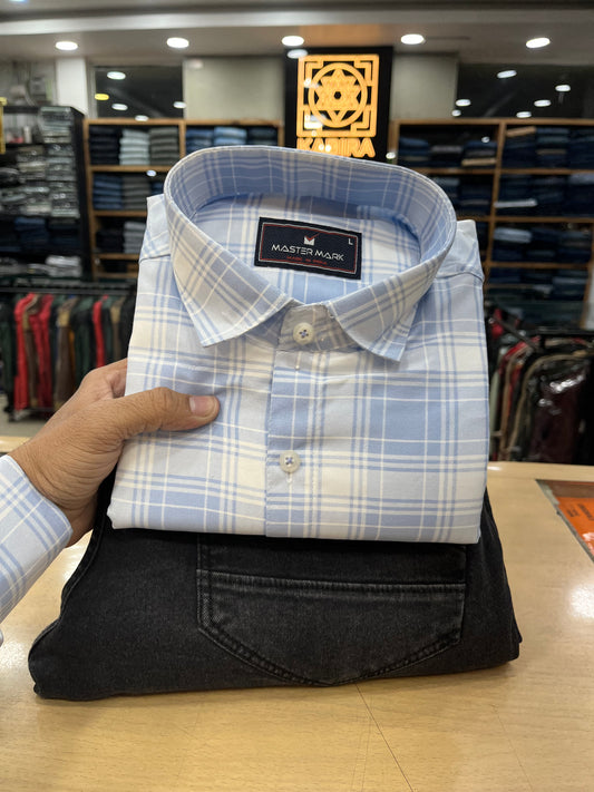 Checks Shirt With Jeans Combo