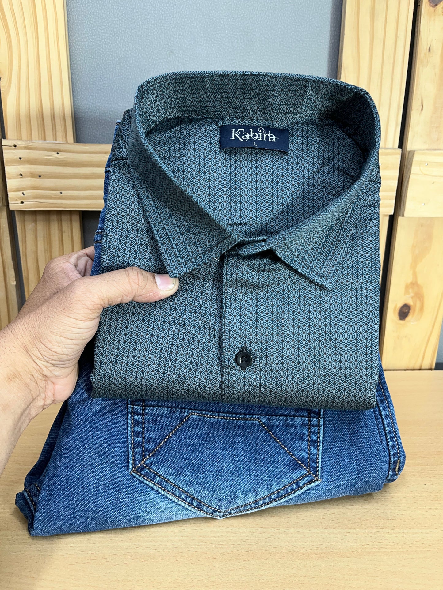 Printed Shirt With Jeans Combo