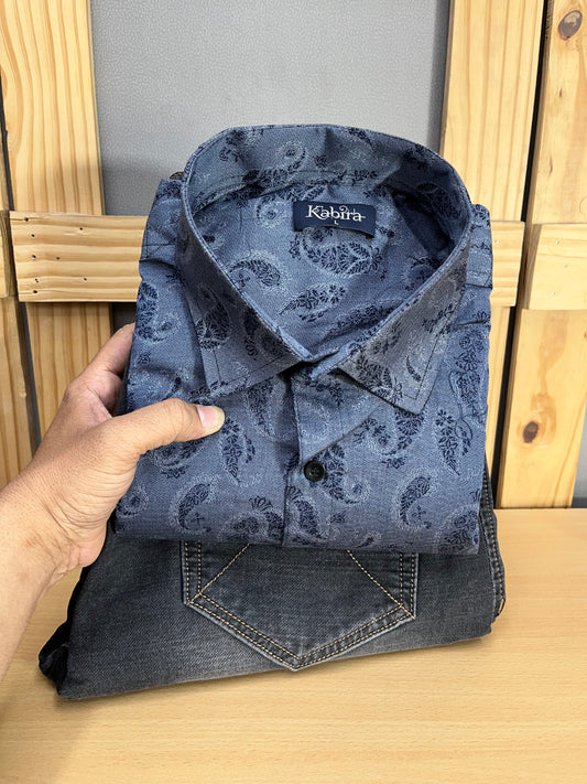 Printed Shirt With Jeans Combo