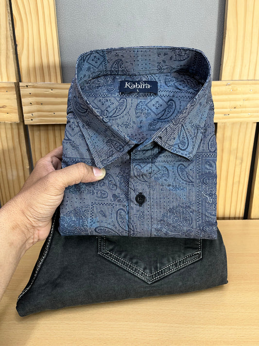 Printed Shirt With Jeans Combo