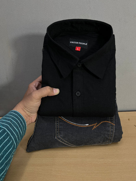 Plain Shirt With Jeans Combo