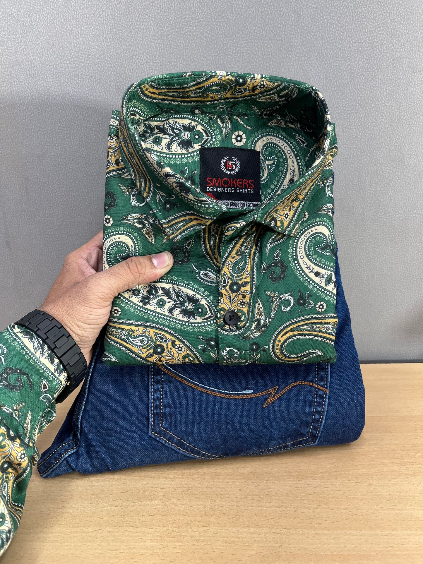 Printed Shirt With Jeans Combo