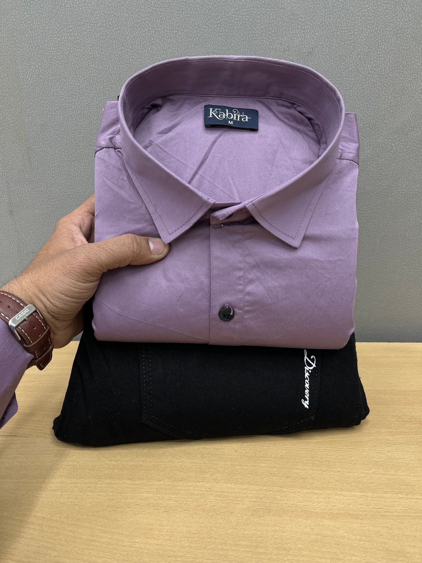 Satin Shirt With Jeans Combo