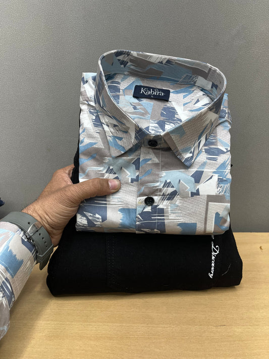 Printed Shirt With Jeans Combo