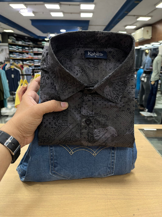 Printed Shirt With Jeans Combo