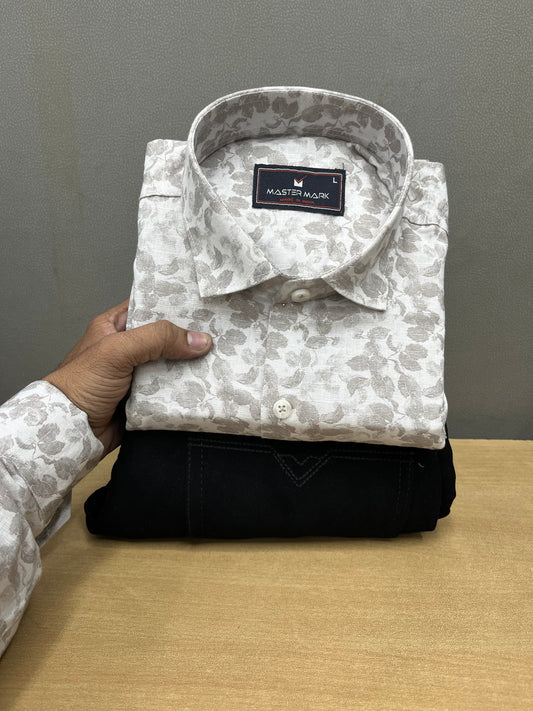 Printed Shirt With Jeans Combo