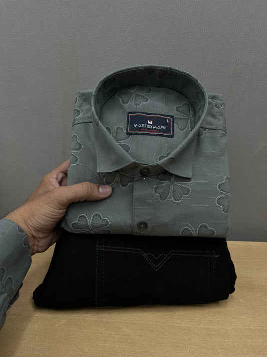 Printed Shirt With Jeans Combo