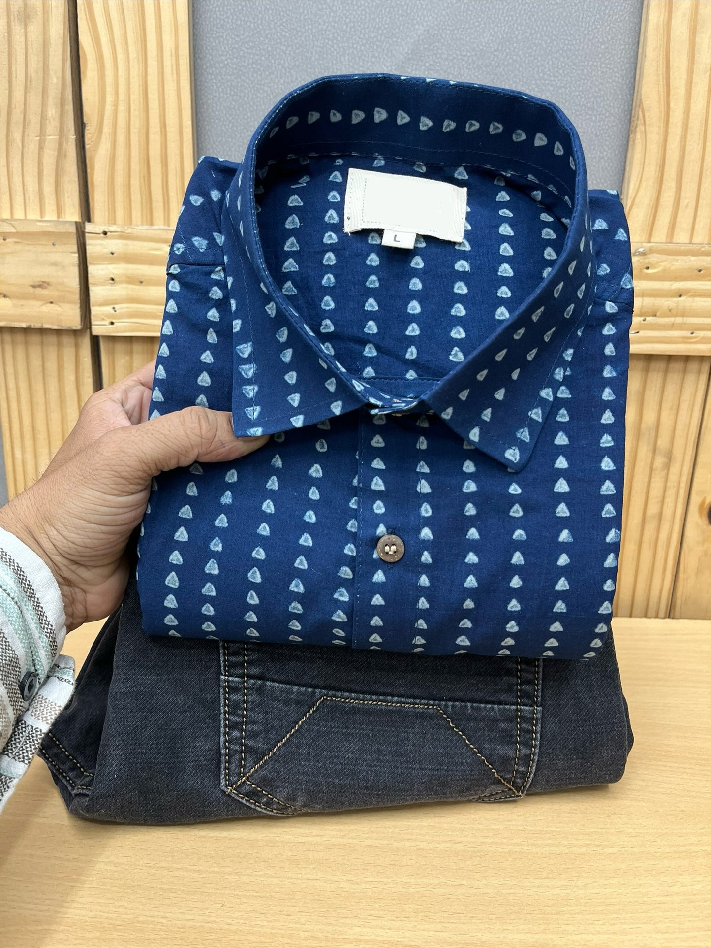 Half Sleeves Shirt With Jeans Combo