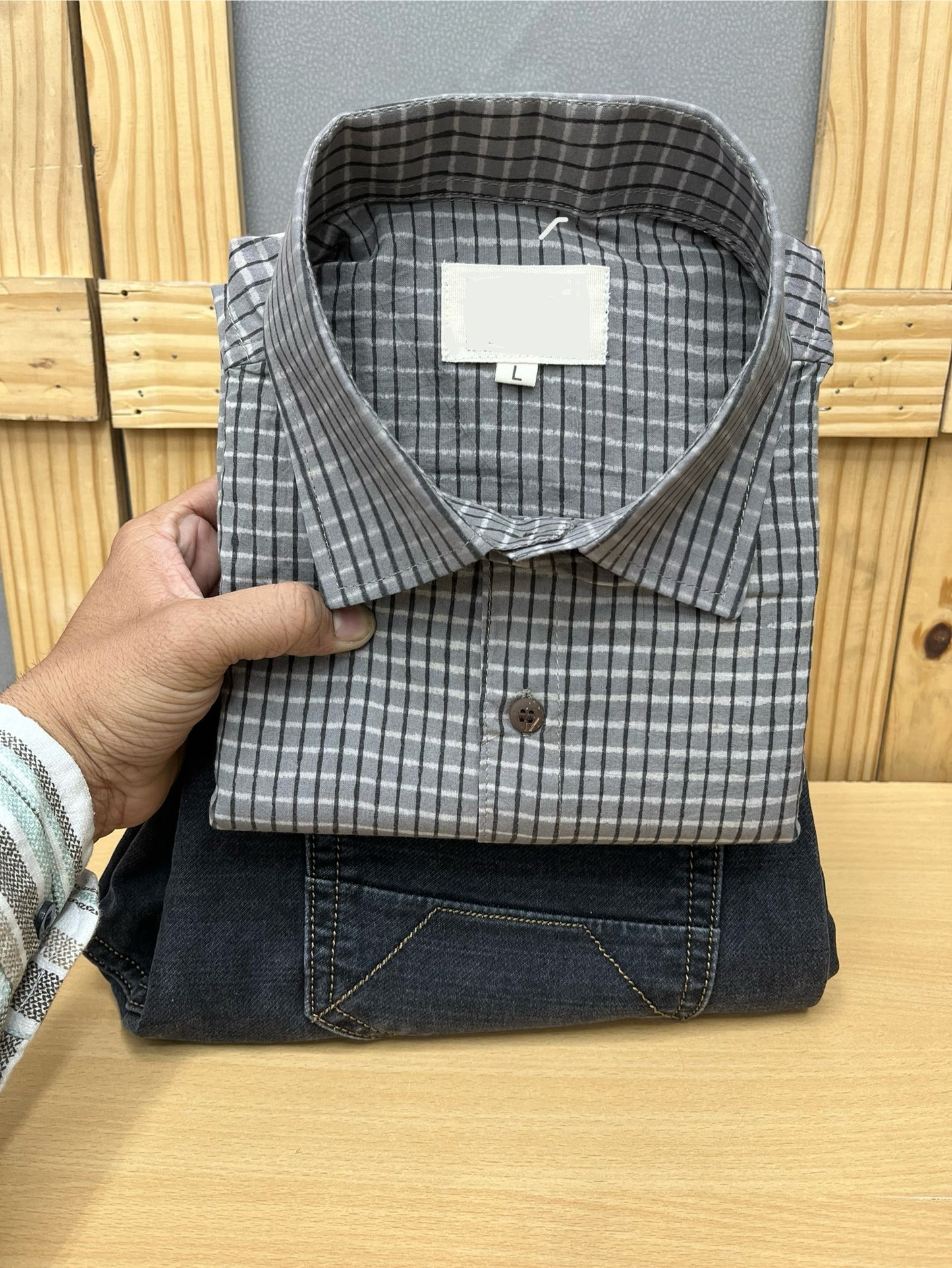 Half Sleeves Shirt With Jeans Combo