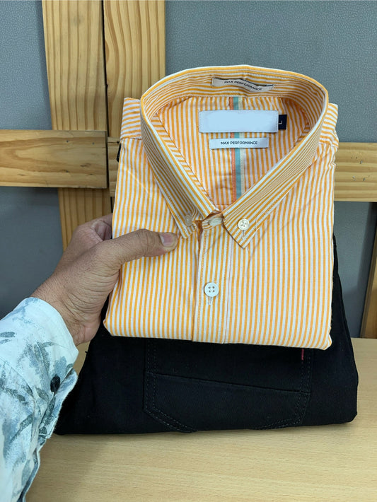 Lining Shirt With Jeans Combo