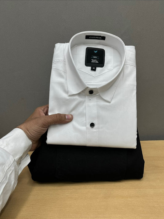 Plain Shirt With Jeans Combo