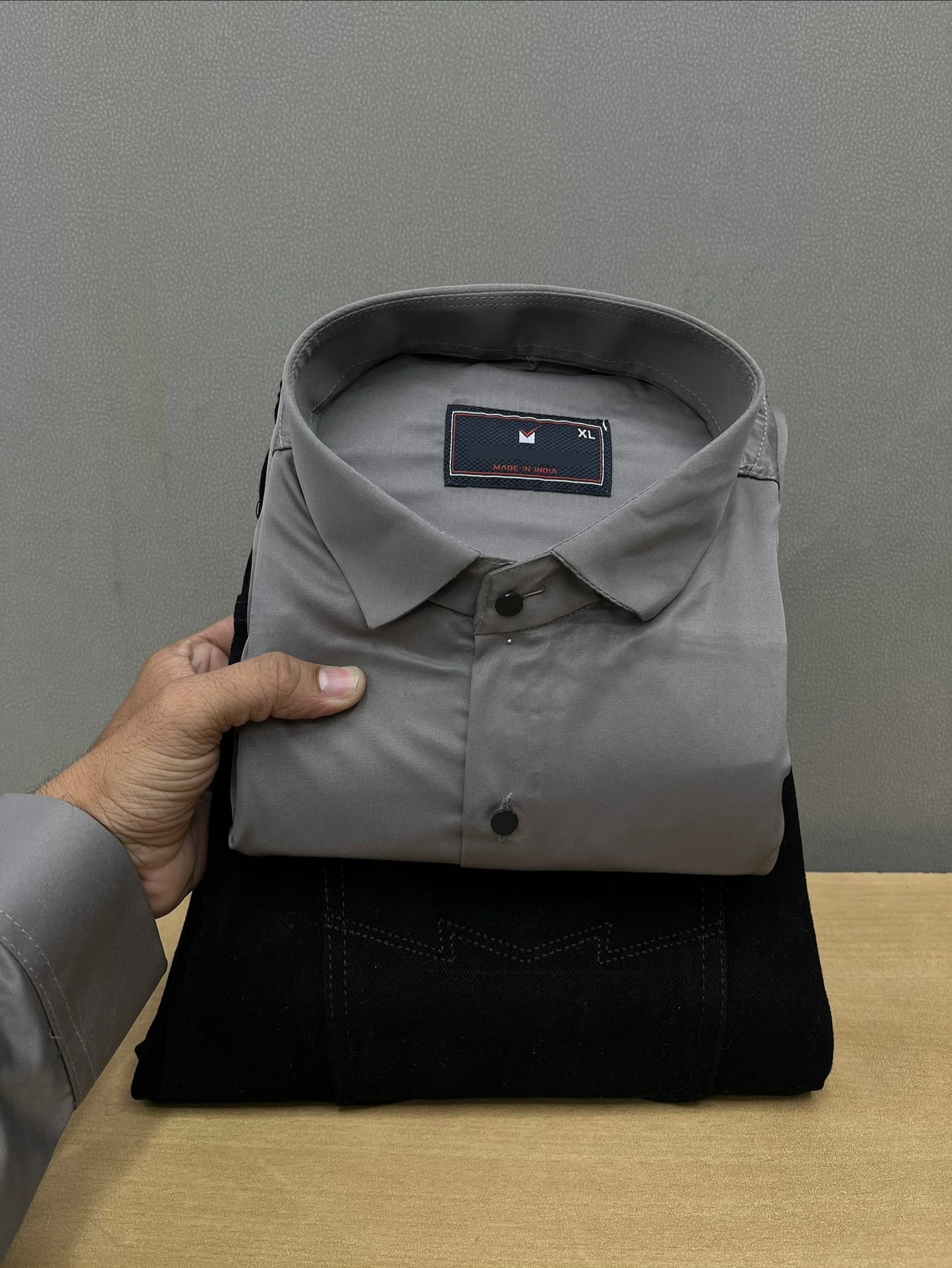 Satin Shirt With Jeans Combo