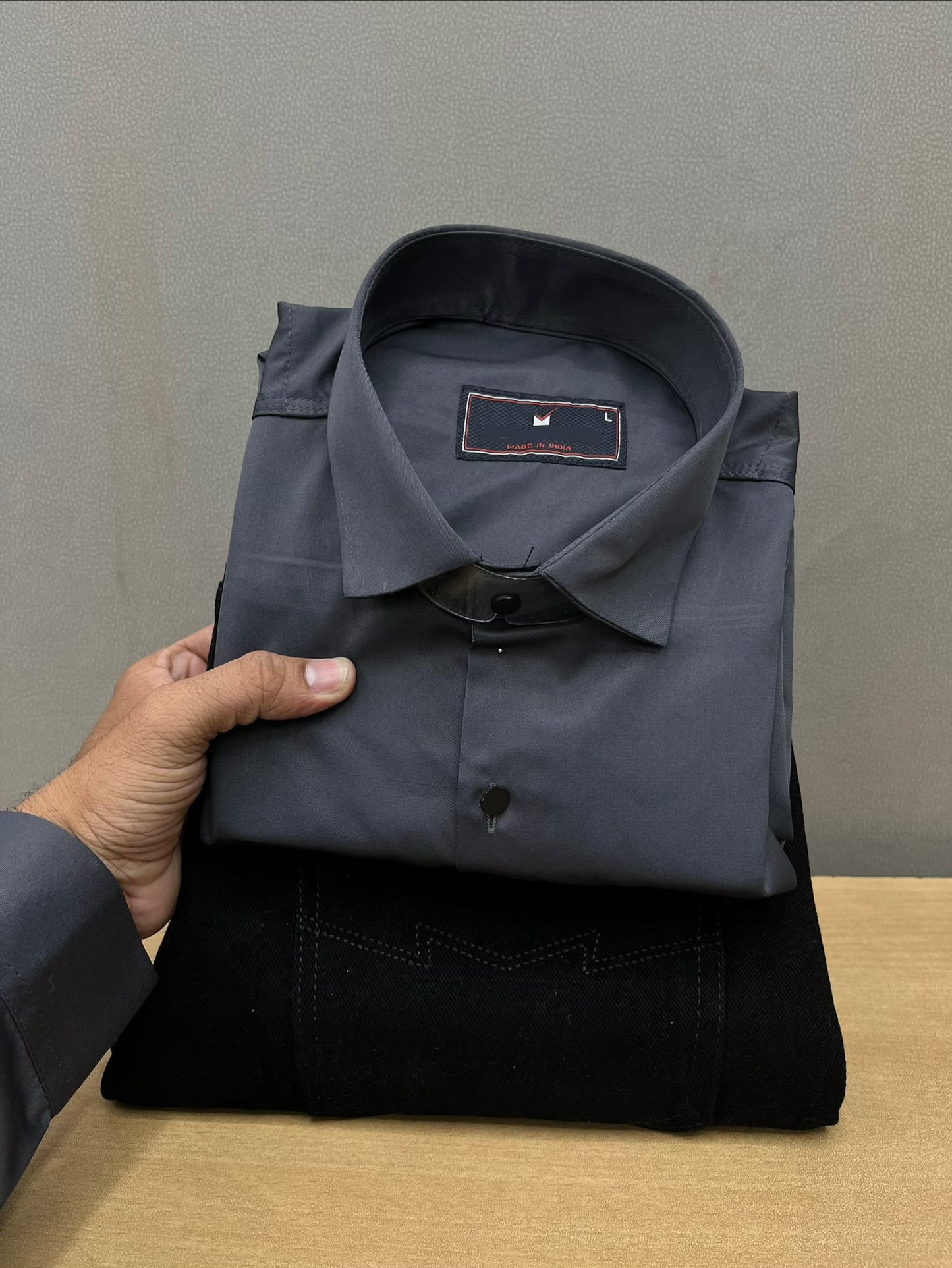 Satin Shirt With Jeans Combo