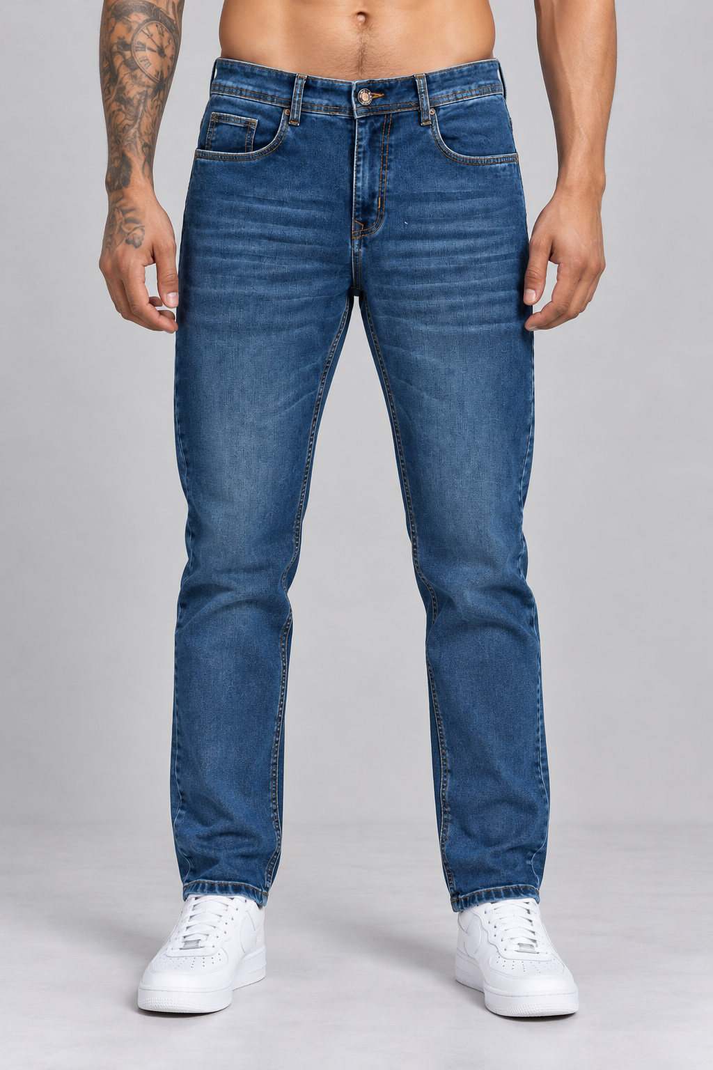 Checks Shirt With Jeans Combo