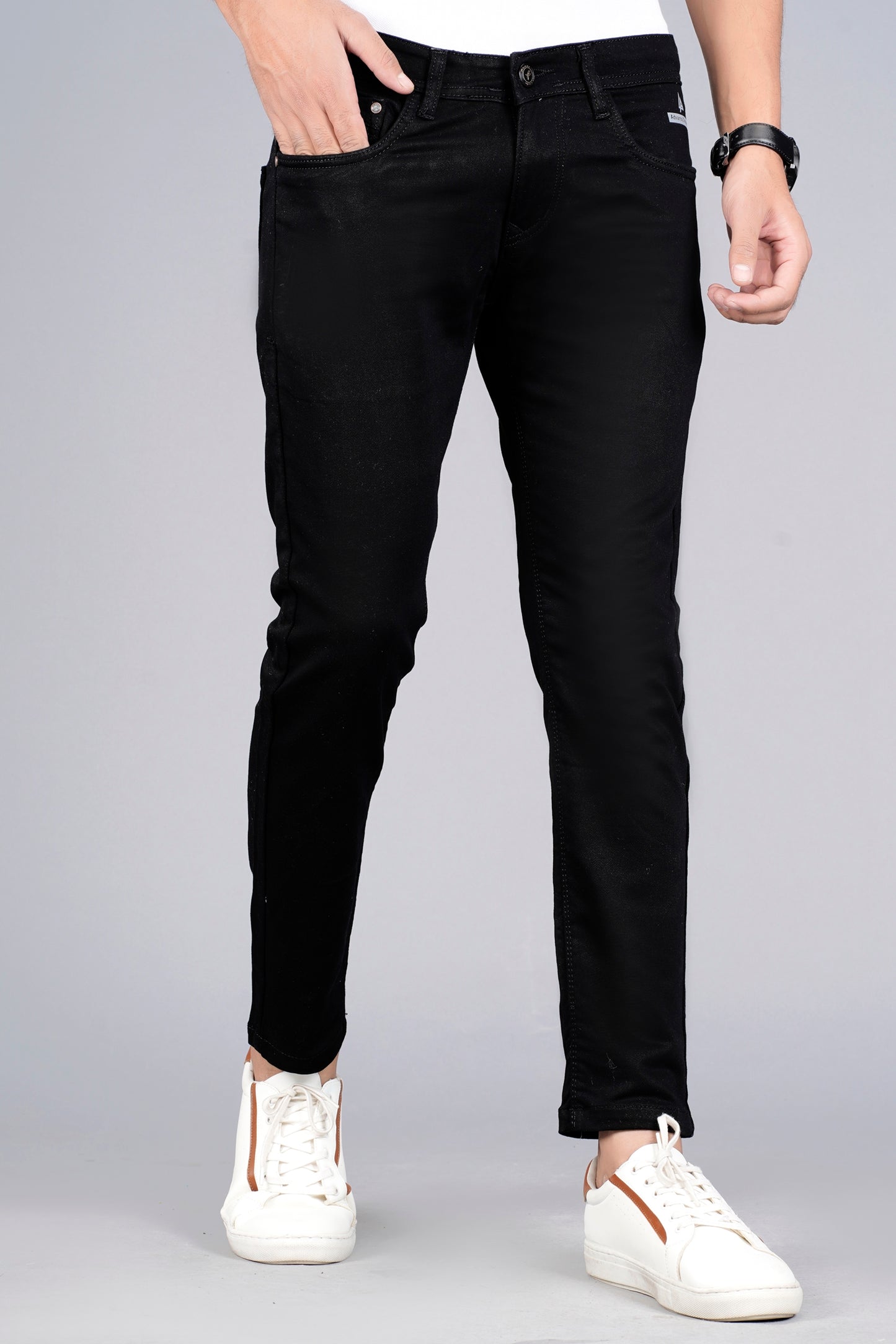 Satin Shirt With Jeans Combo