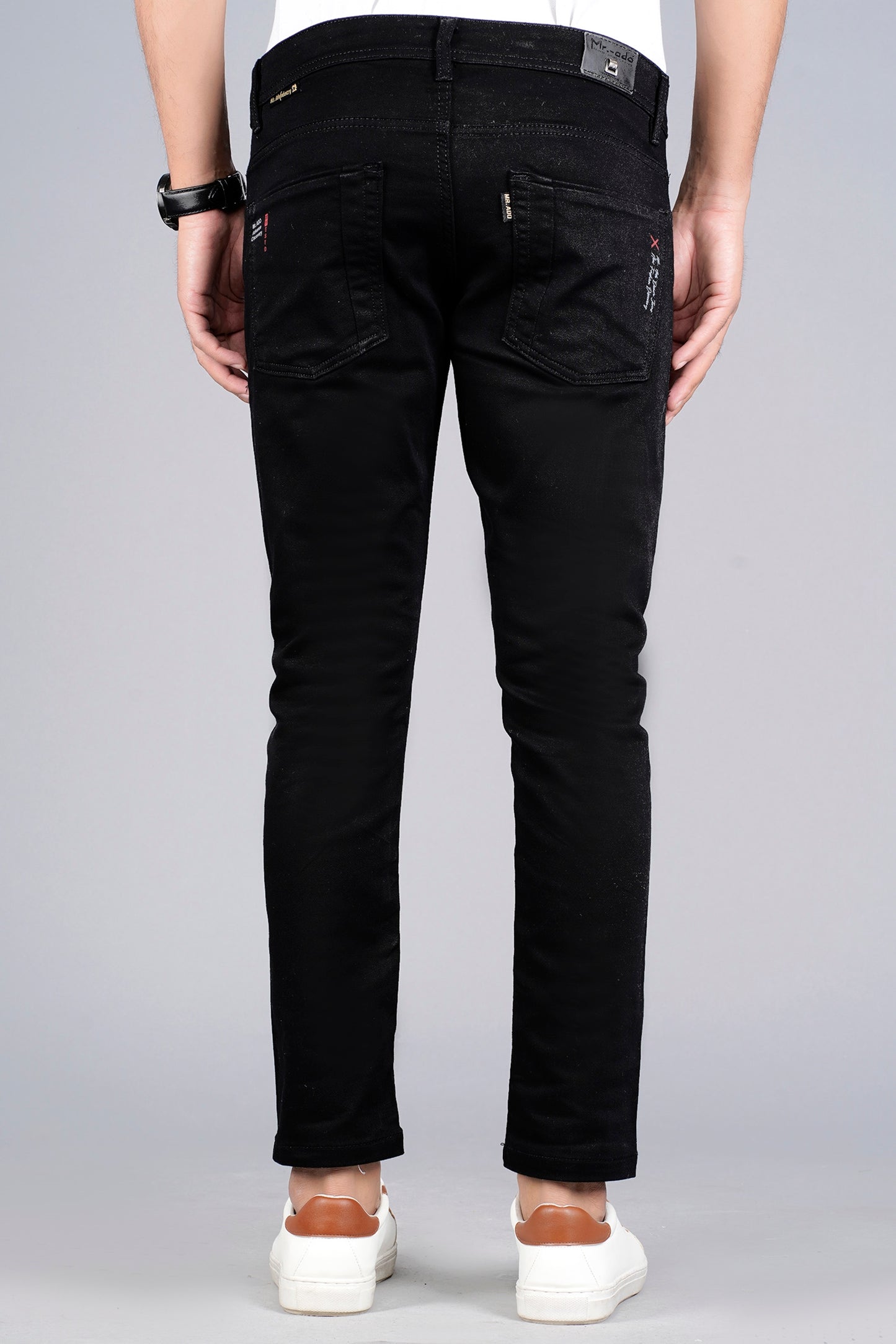 Satin Plain Shirt With Jeans Combo