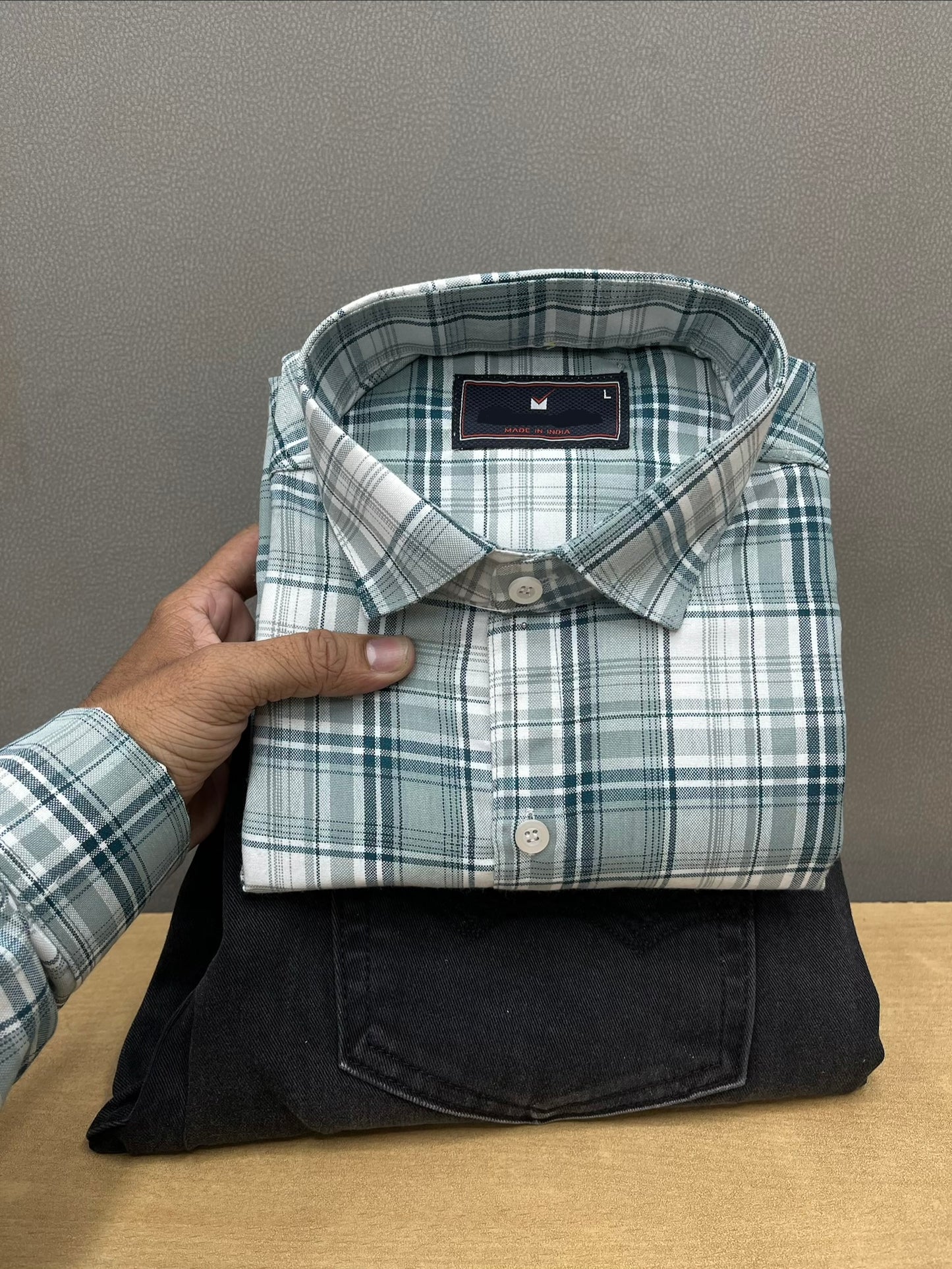 Checks Shirt With Jeans Combo