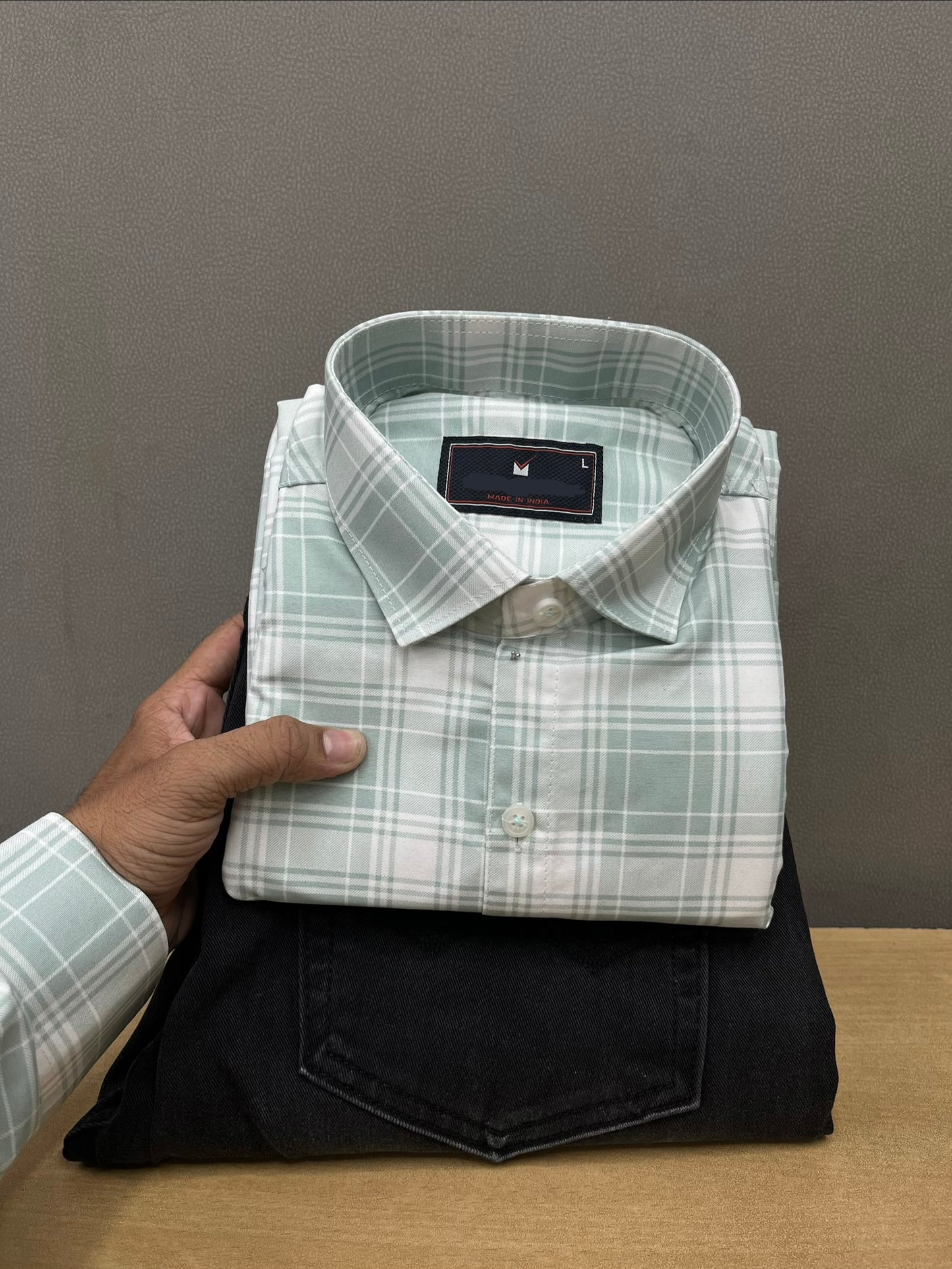 Checks Shirt With Jeans Combo