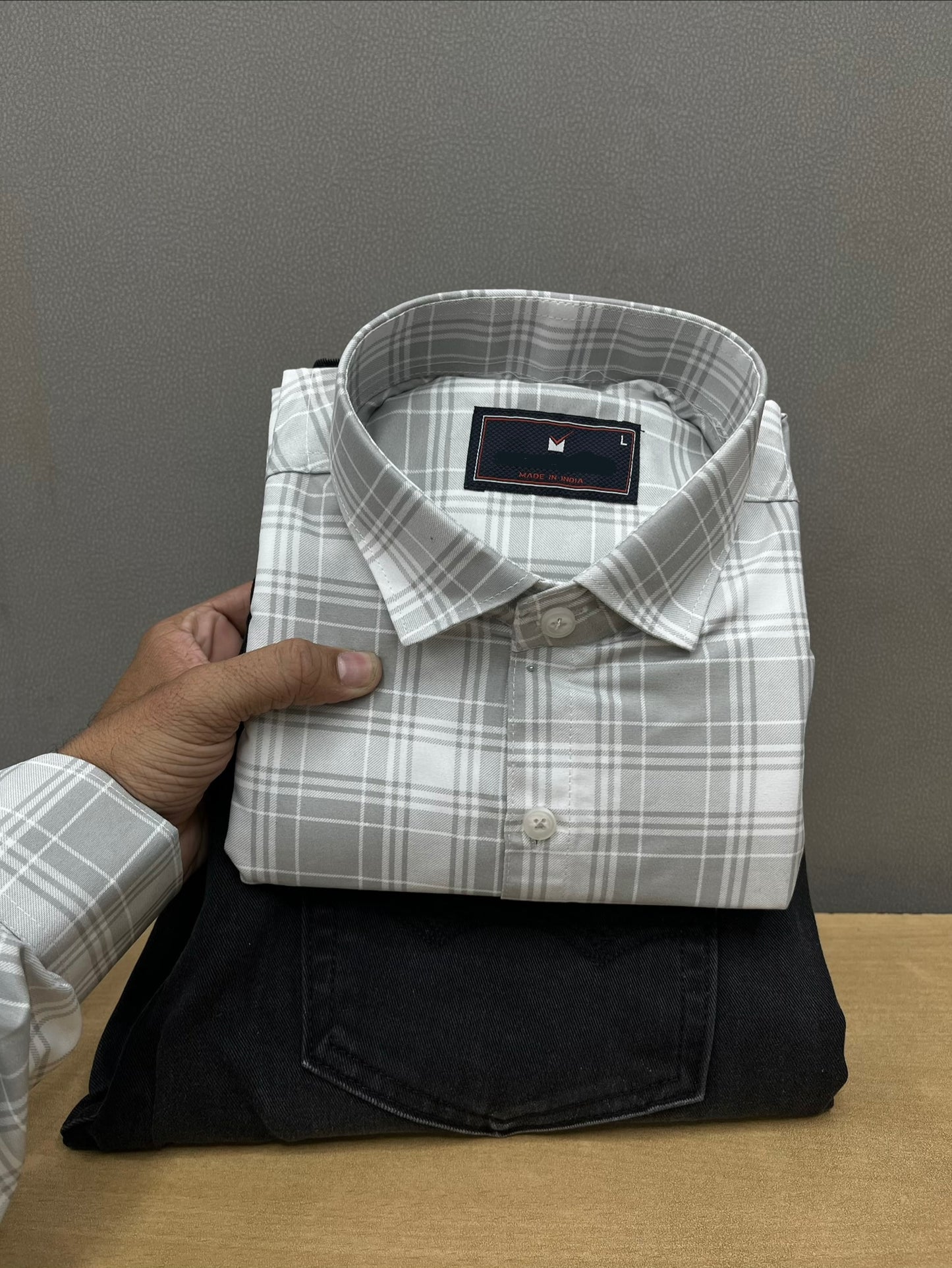 Checks Shirt With Jeans Combo