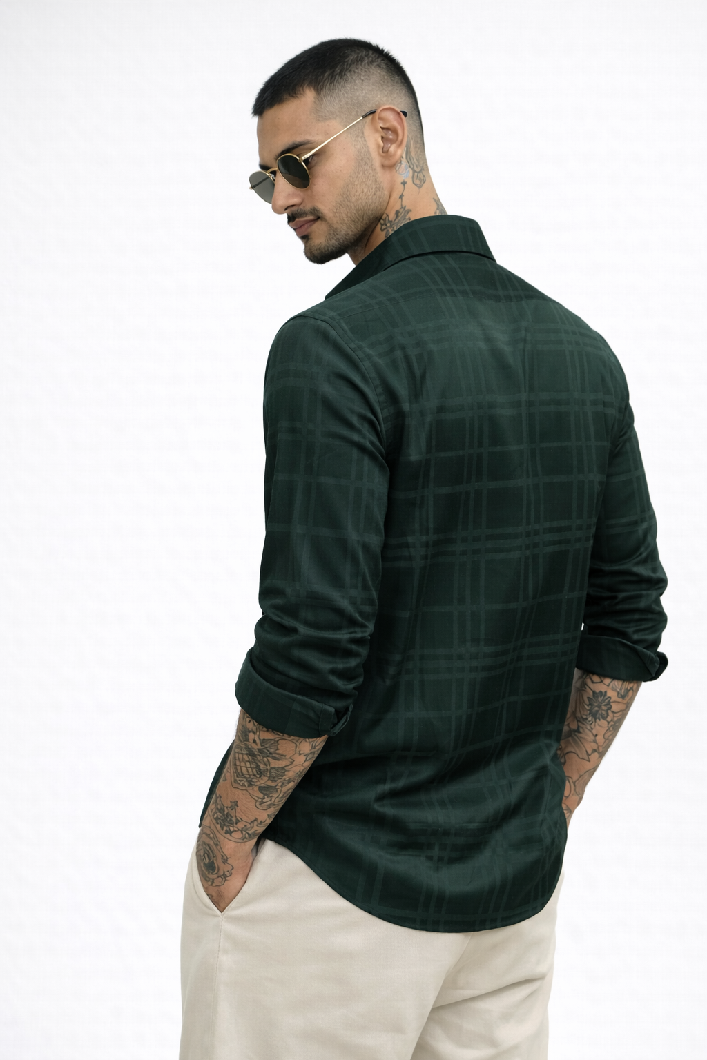 Tonal Checks Shirt Premium Quality