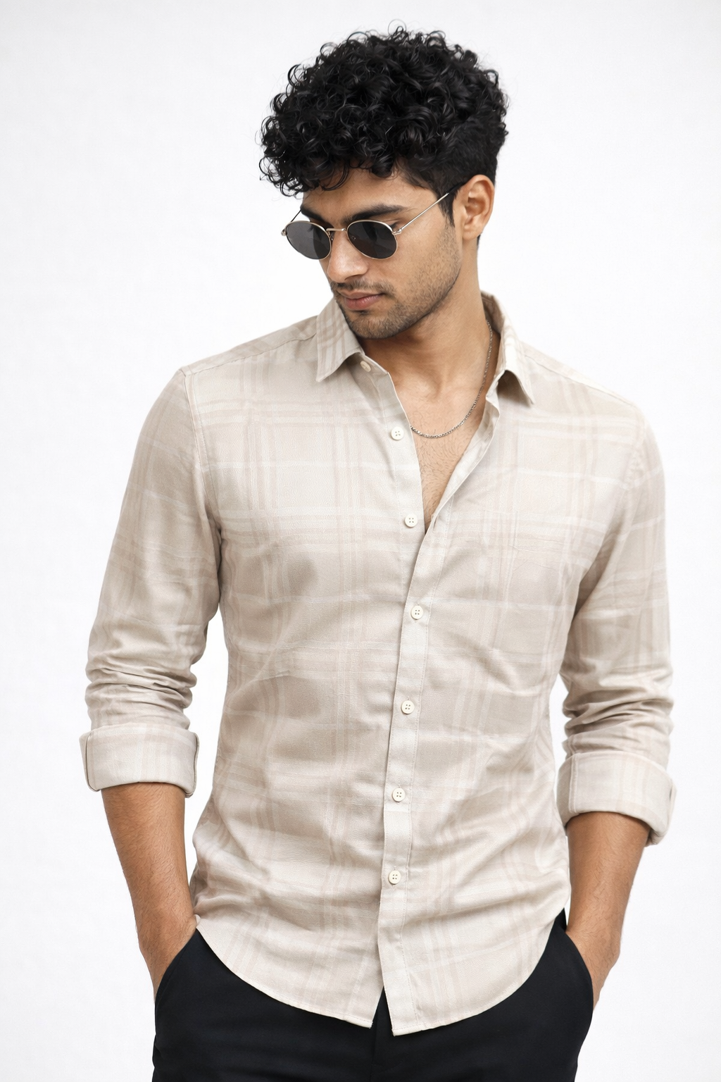 Tonal Checks Shirt Premium Quality
