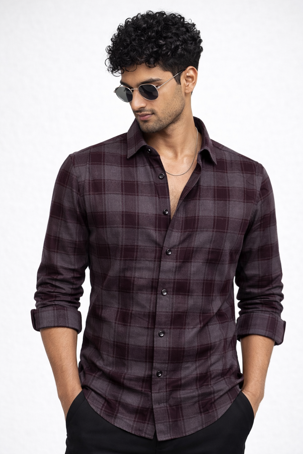 Checks Shirt With Jeans Combo