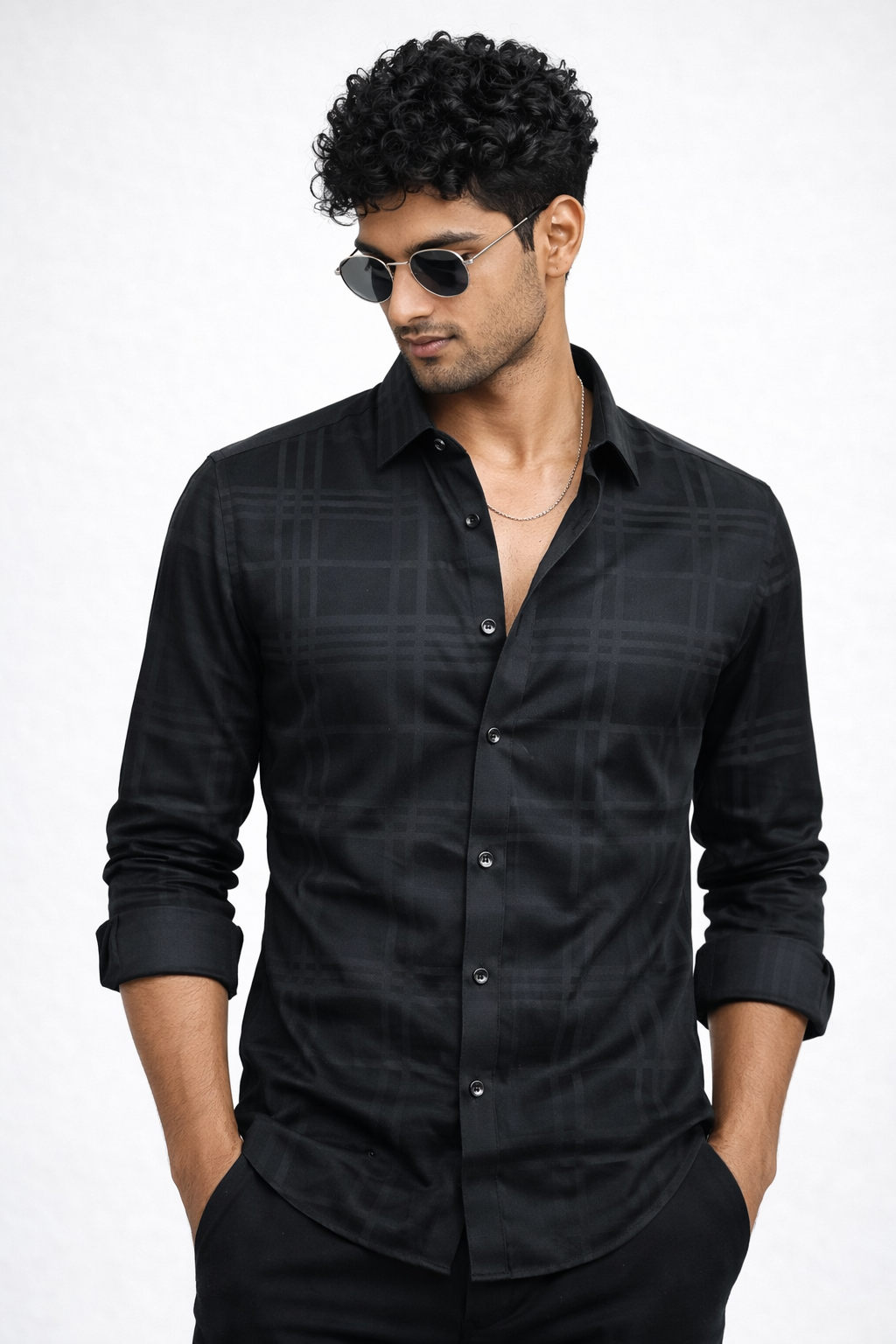 Tonal Checks Shirt Premium Quality