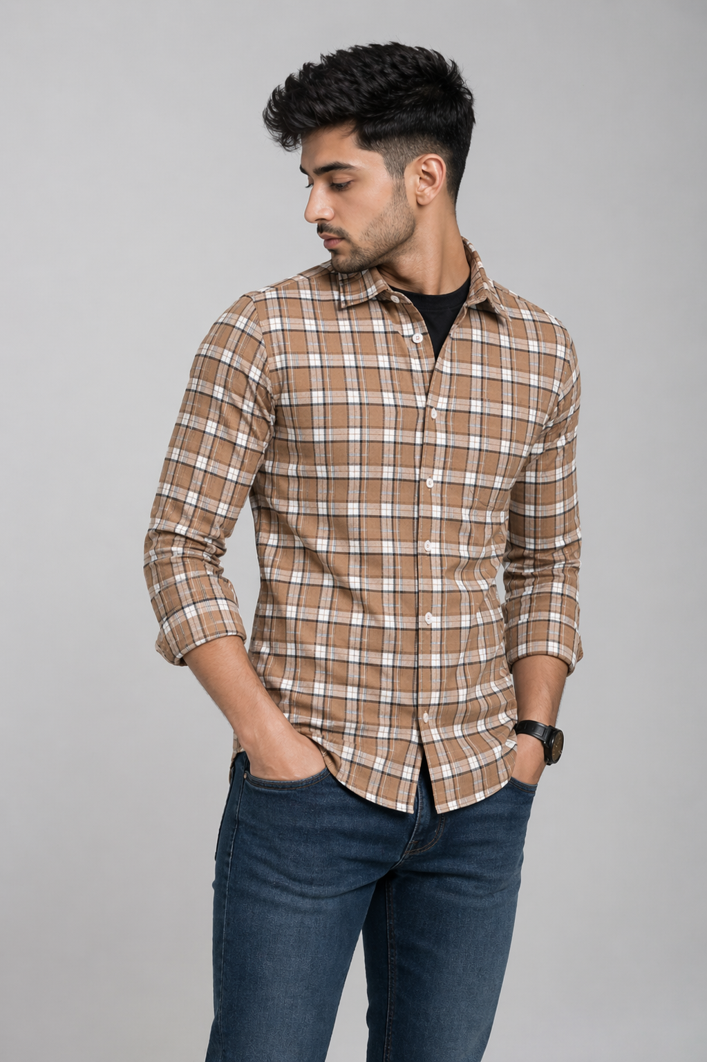OXFORD CHECKERED SHIRT