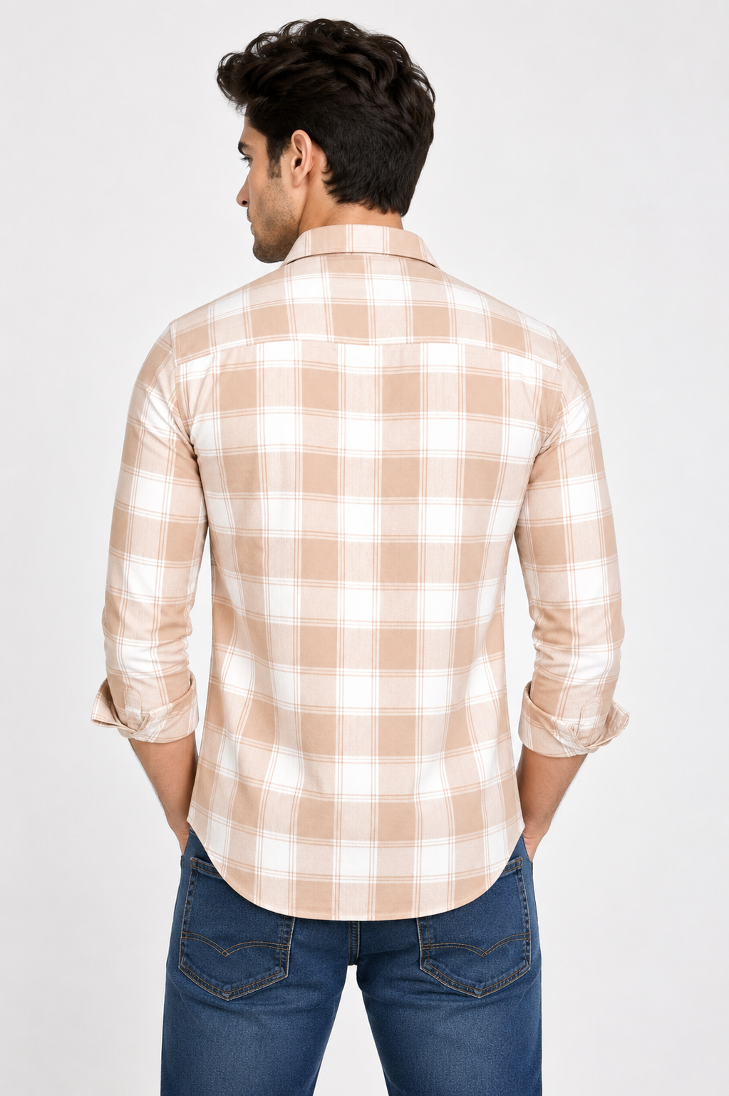 Checks Shirt With Jeans Combo
