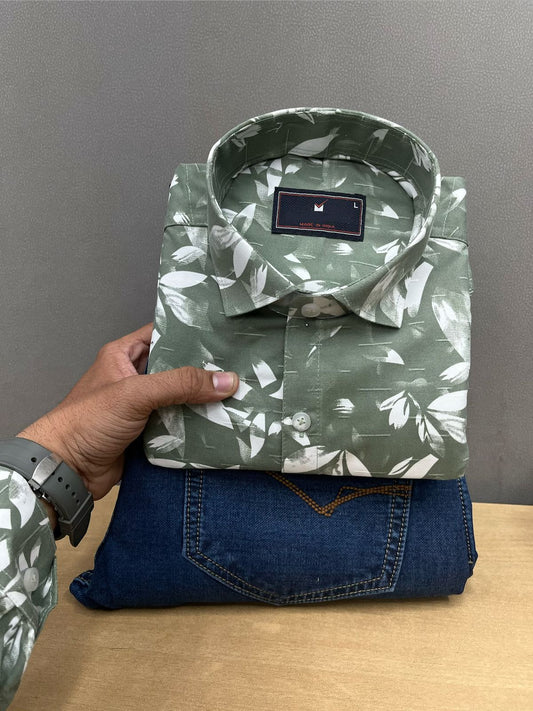 Printed Shirt With Jeans Combo